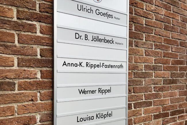 Goetjes-und-Partner-Namenschilder Namensschilder Kanzlei Goetjes und Partner